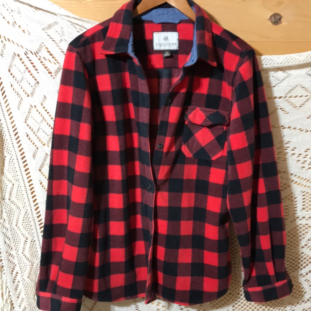 Legendary Whitetails buffalo plaid fleece shirt xl